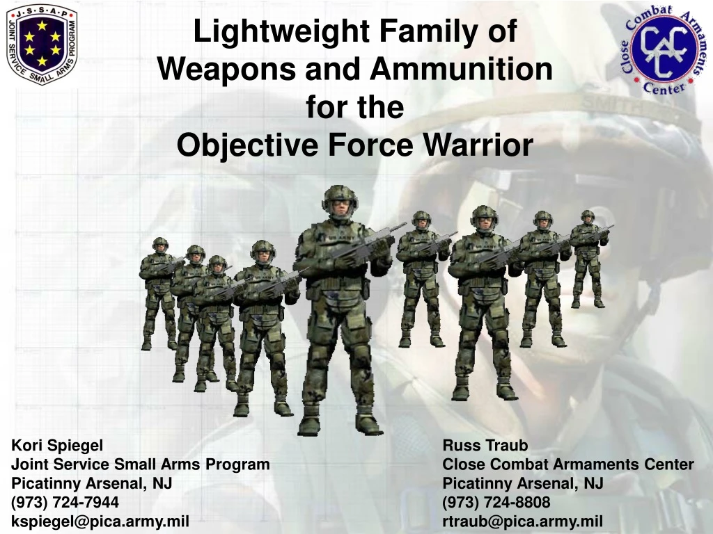 lightweight family of weapons and ammunition