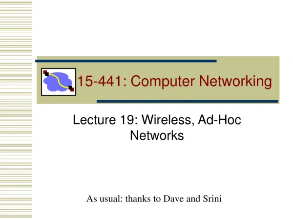 15-441: Computer Networking