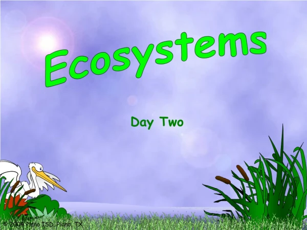 Ecosystems