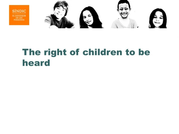 The right of children to be heard