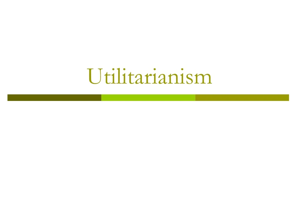 utilitarianism