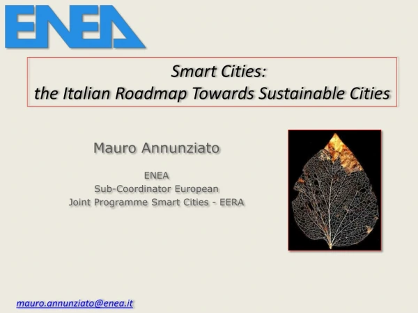 Smart  Cities:  the  Italian Roadmap Towards Sustainable Cities