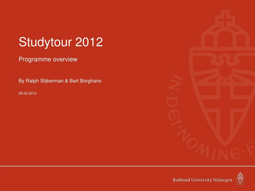 studytour 2012