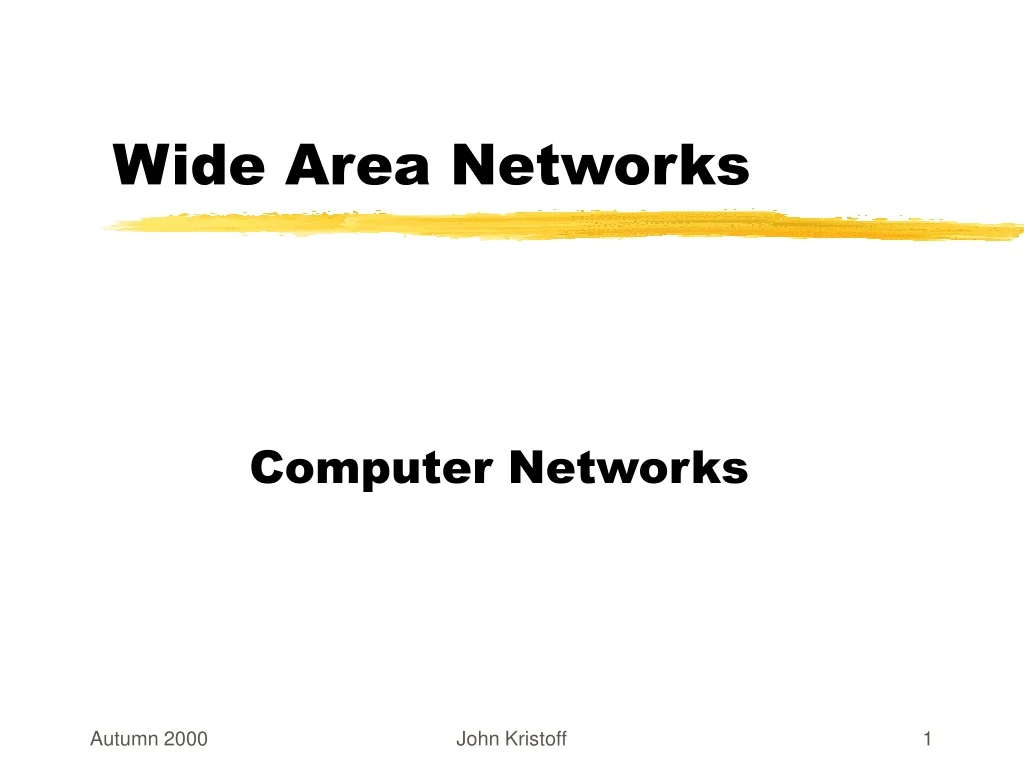 wide area networks