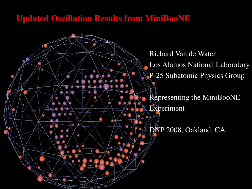 updated oscillation results from miniboone