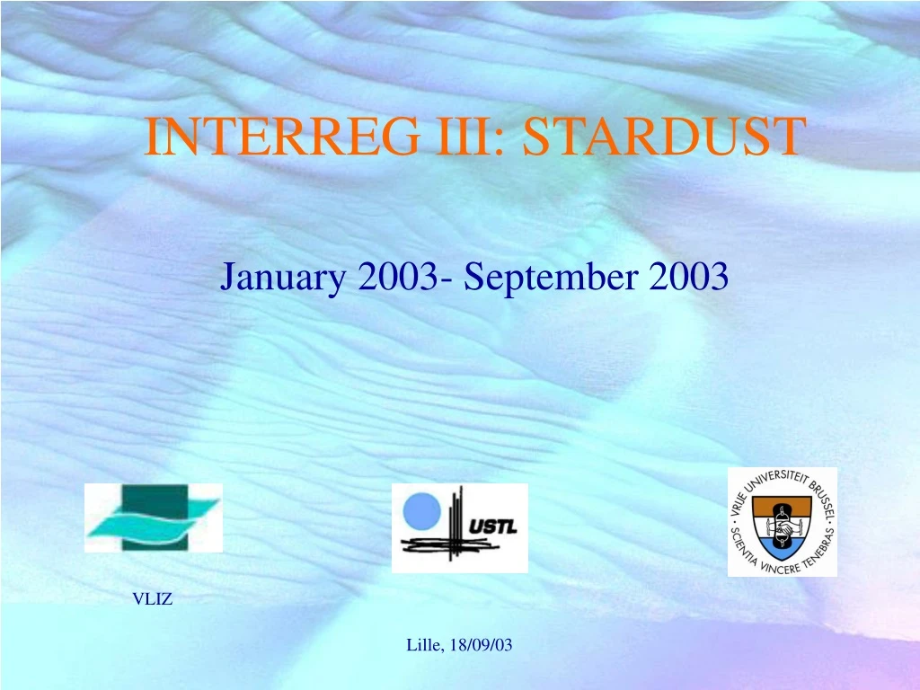interreg iii stardust