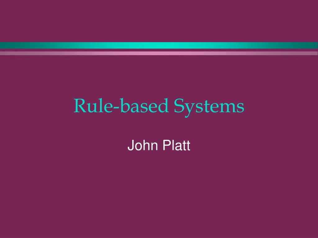 rule based systems