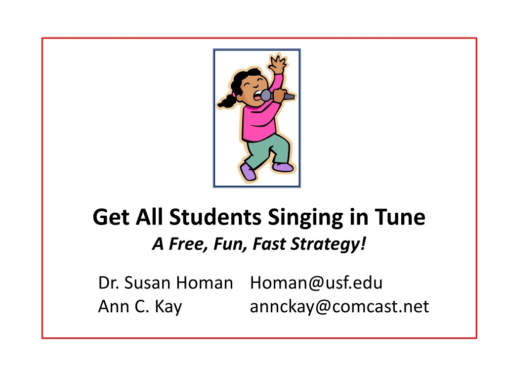 get all students singing in tune a free fun fast