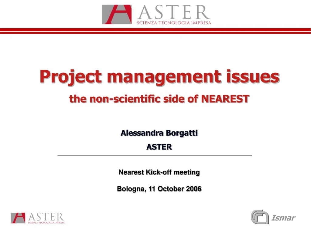 project management issues the non scientific side