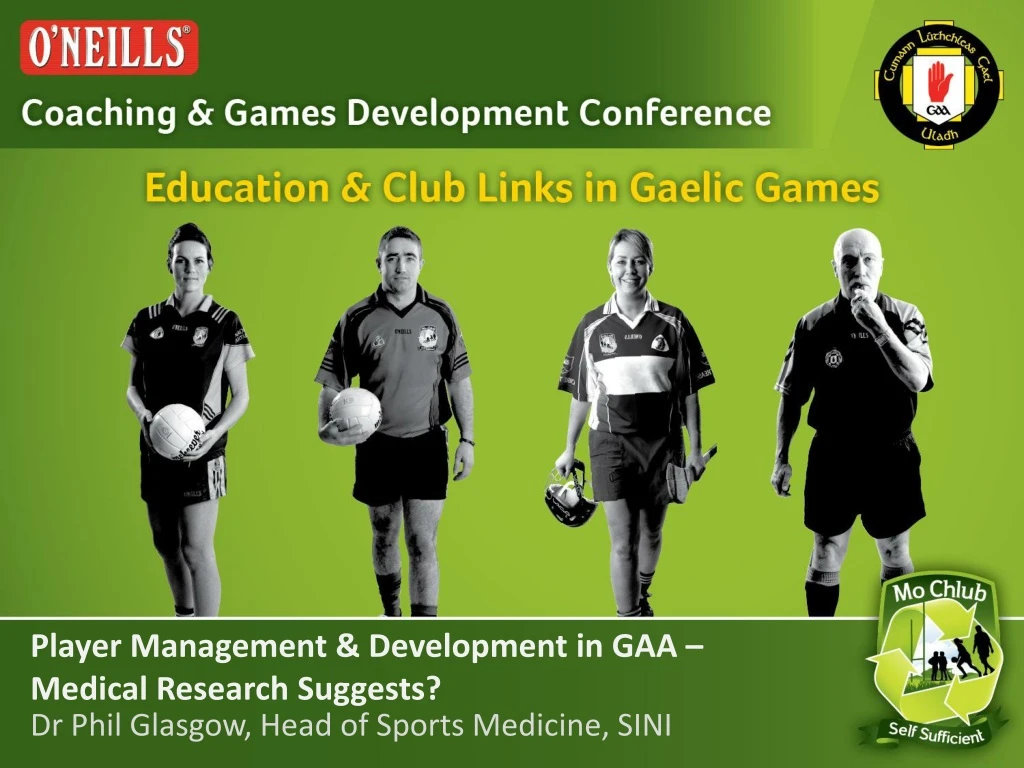 player management development in gaa medical research suggests
