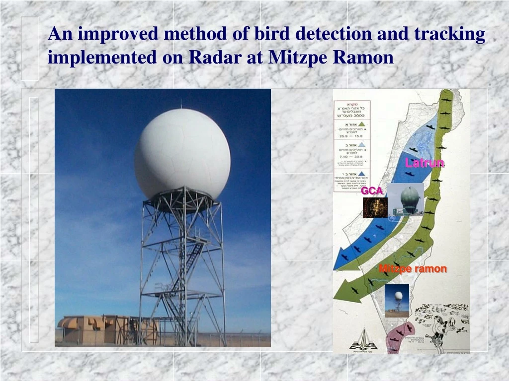 an improved method of bird detection and tracking implemented on radar at mitzpe ramon