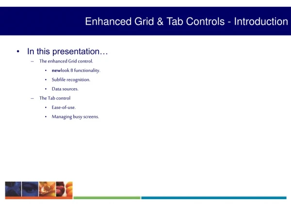 Enhanced Grid &amp; Tab Controls - Introduction