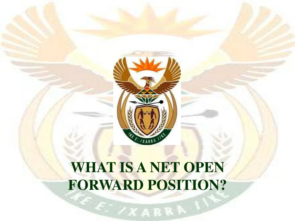 what is a net open forward position