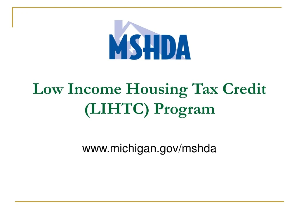 low income housing tax credit lihtc program