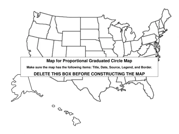 Map for Proportional Graduated Circle Map