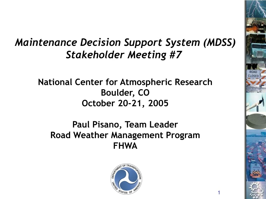 maintenance decision support system mdss