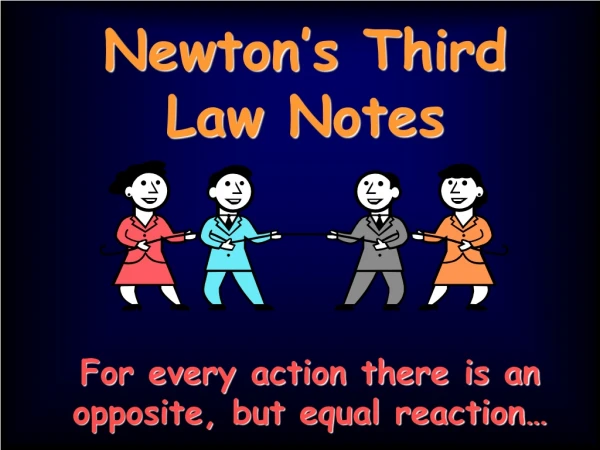 Newton’s Third Law Notes