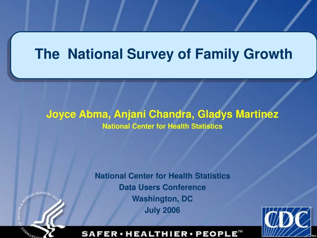 the national survey of family growth