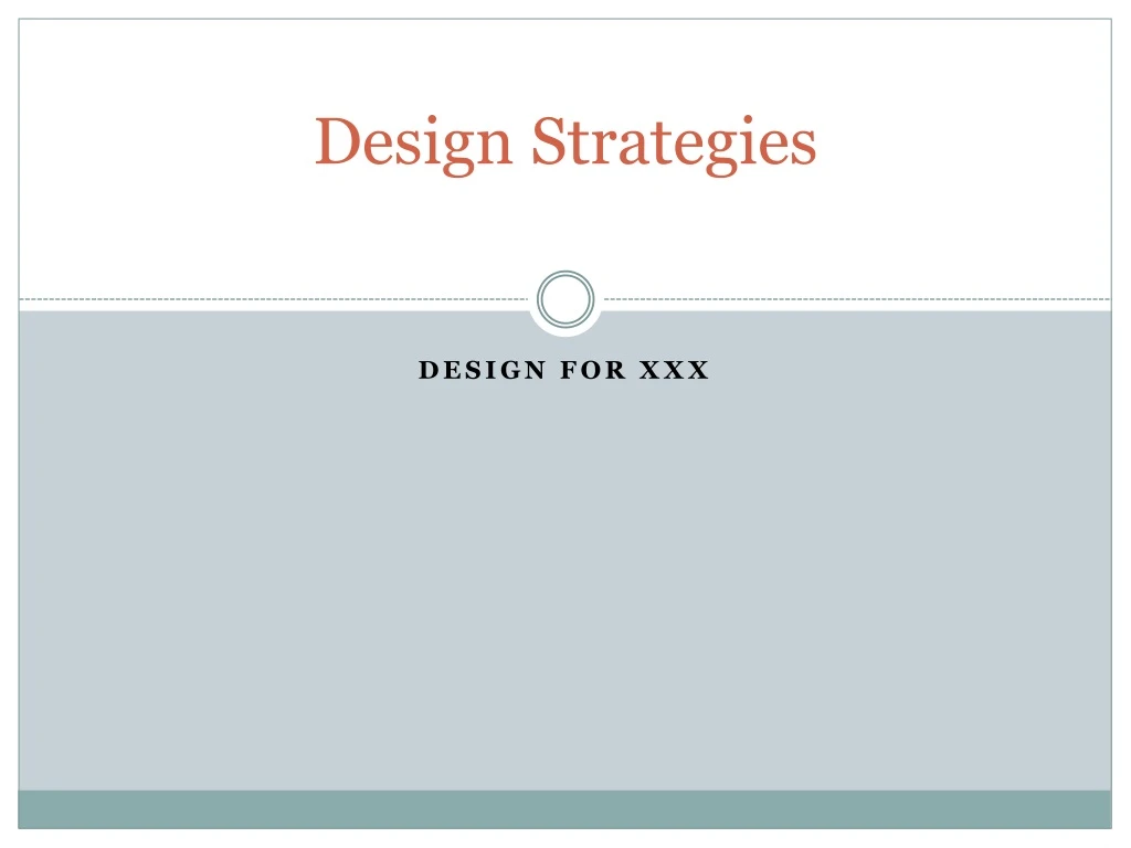 design strategies