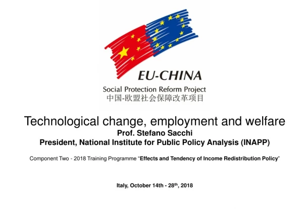 Technological change, employment and welfare  Prof. Stefano Sacchi