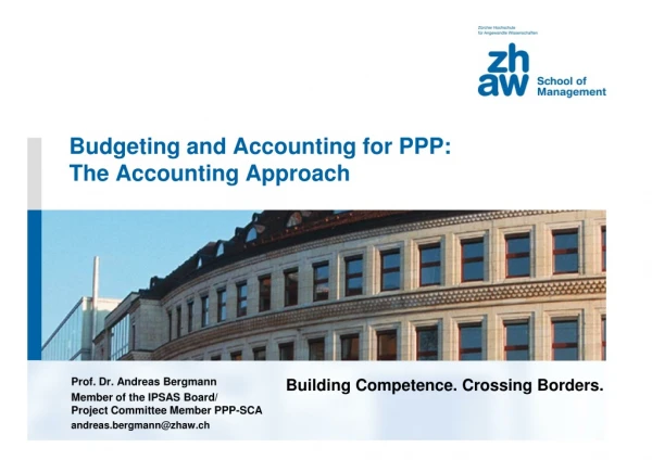 Budgeting and Accounting for PPP:  The Accounting Approach