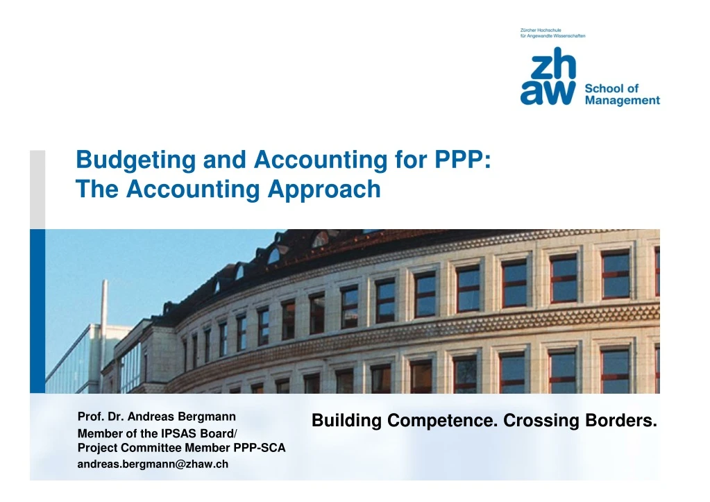 budgeting and accounting for ppp the accounting approach