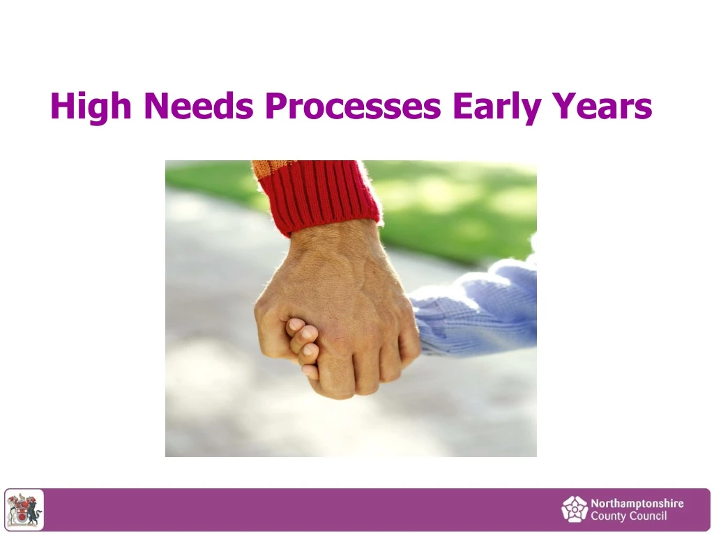 high needs processes early years