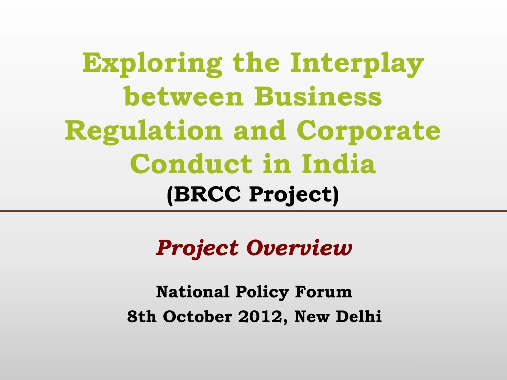 national policy forum 8th october 2012 new delhi