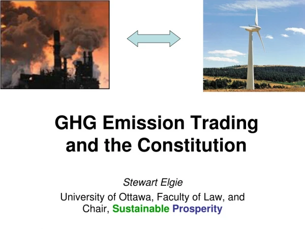 GHG Emission Trading  and the Constitution
