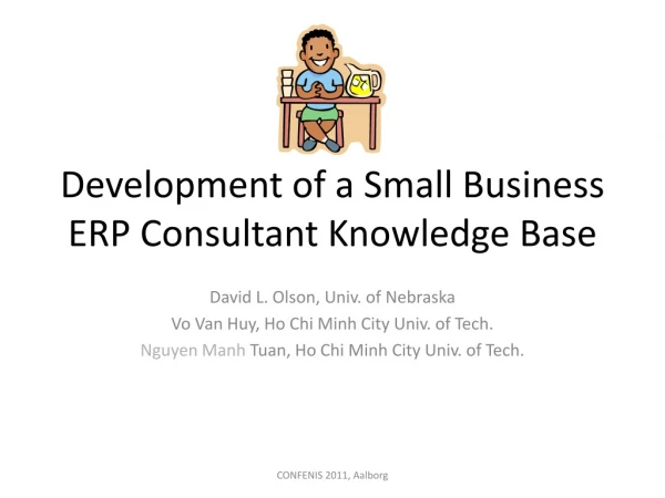 Development of a Small Business ERP Consultant Knowledge Base