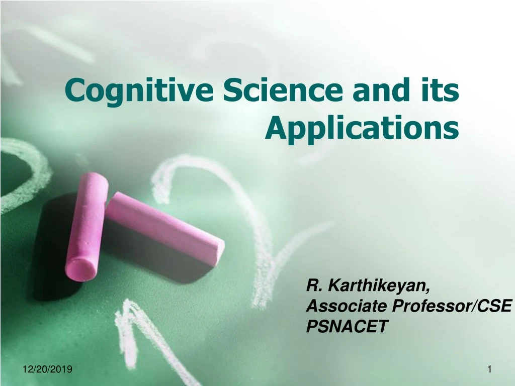 cognitive science and its applications
