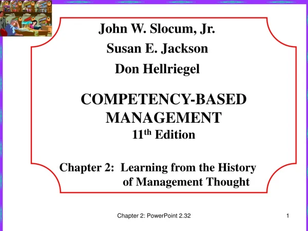 Chapter 2:  Learning from the History of Management Thought