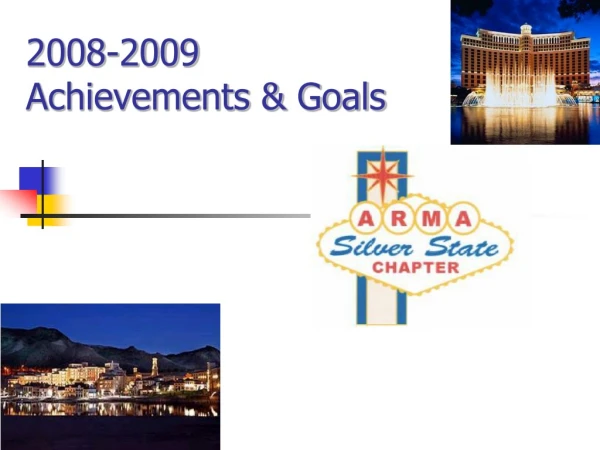 2008-2009 Achievements &amp; Goals
