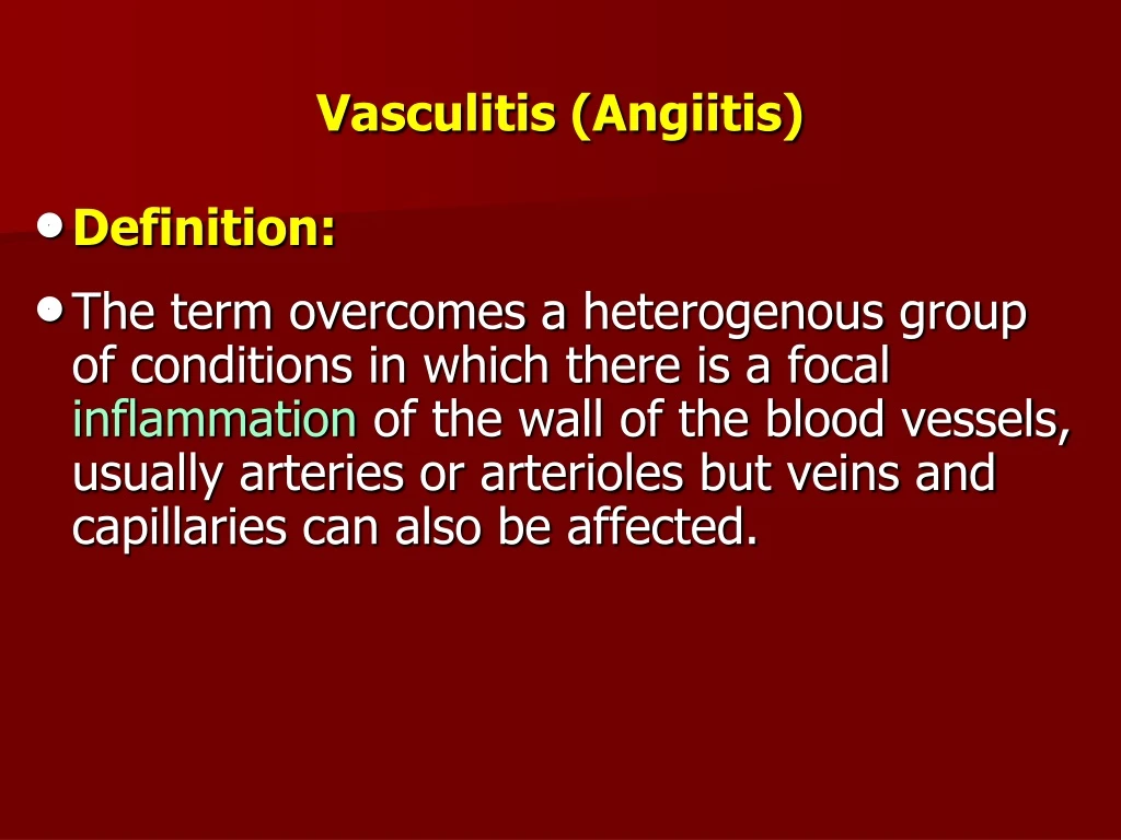 vasculitis angiitis