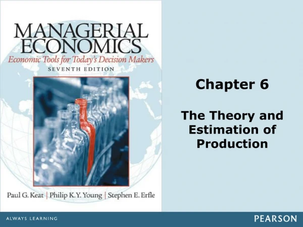 Chapter 6 The Theory and Estimation of Production