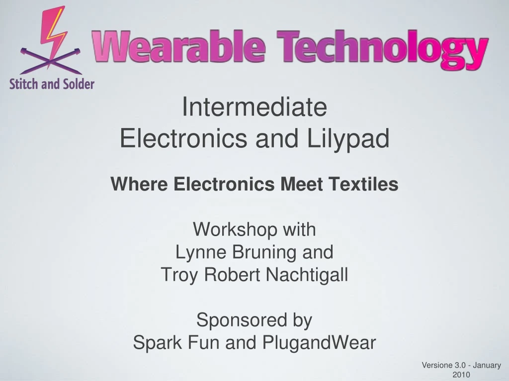 intermediate electronics and lilypad