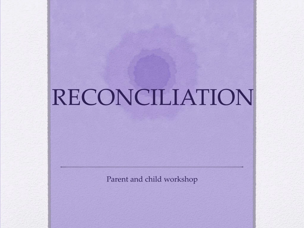 reconciliation