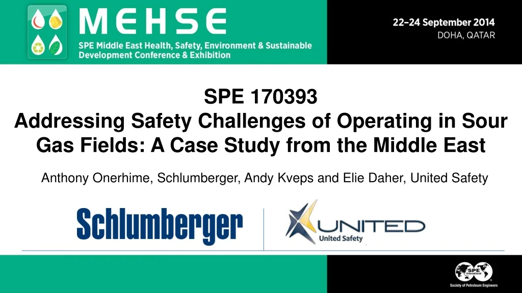 spe 170393 addressing safety challenges