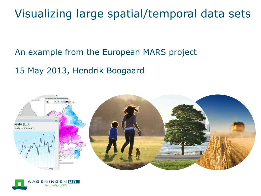visualizing large spatial temporal data sets