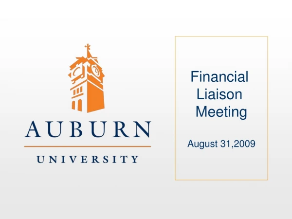 Financial  Liaison  Meeting August 31,2009