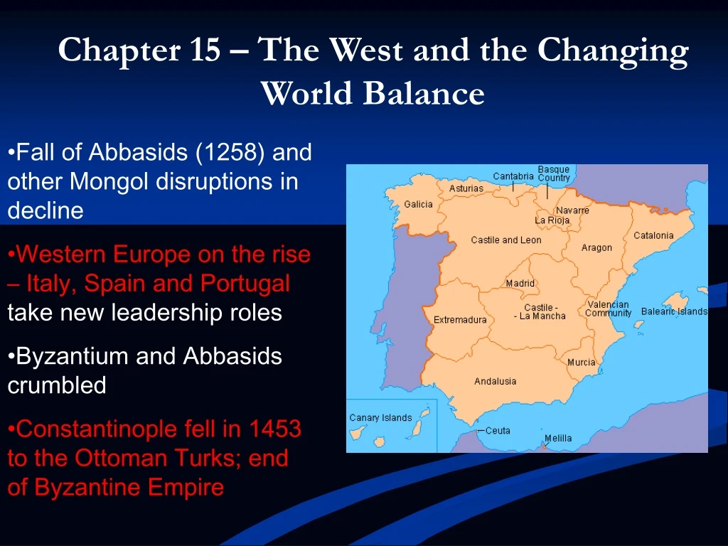 chapter 15 the west and the changing world balance
