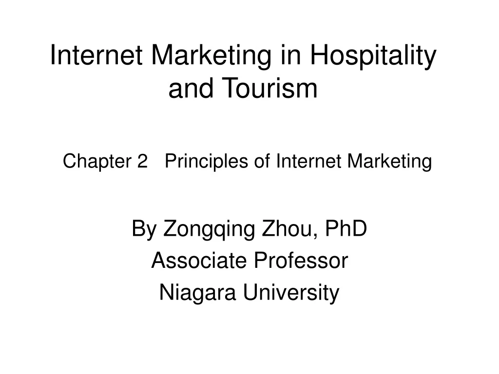 internet marketing in hospitality and tourism