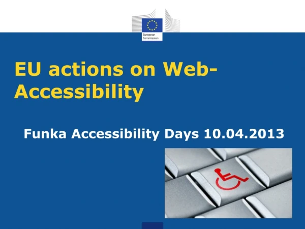 EU actions on Web-Accessibility