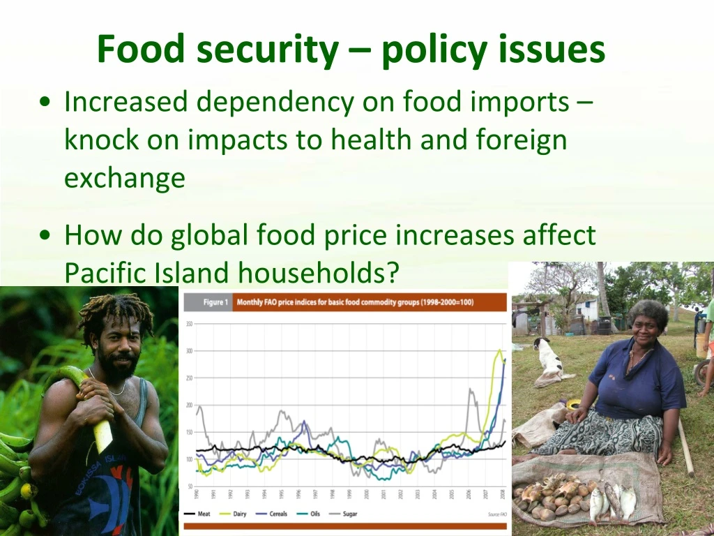 food security policy issues increased dependency