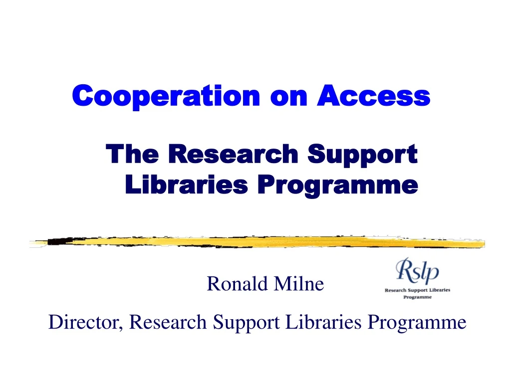 cooperation on access