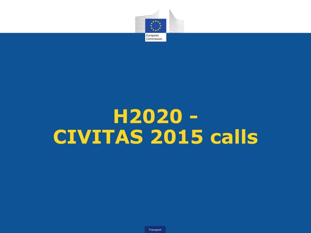 h2020 civitas 2015 calls