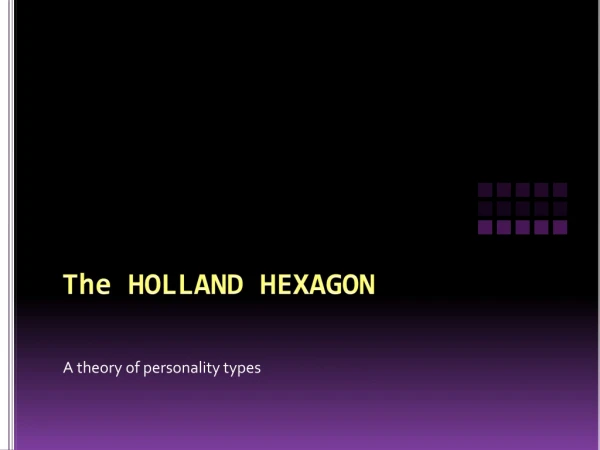 The HOLLAND HEXAGON