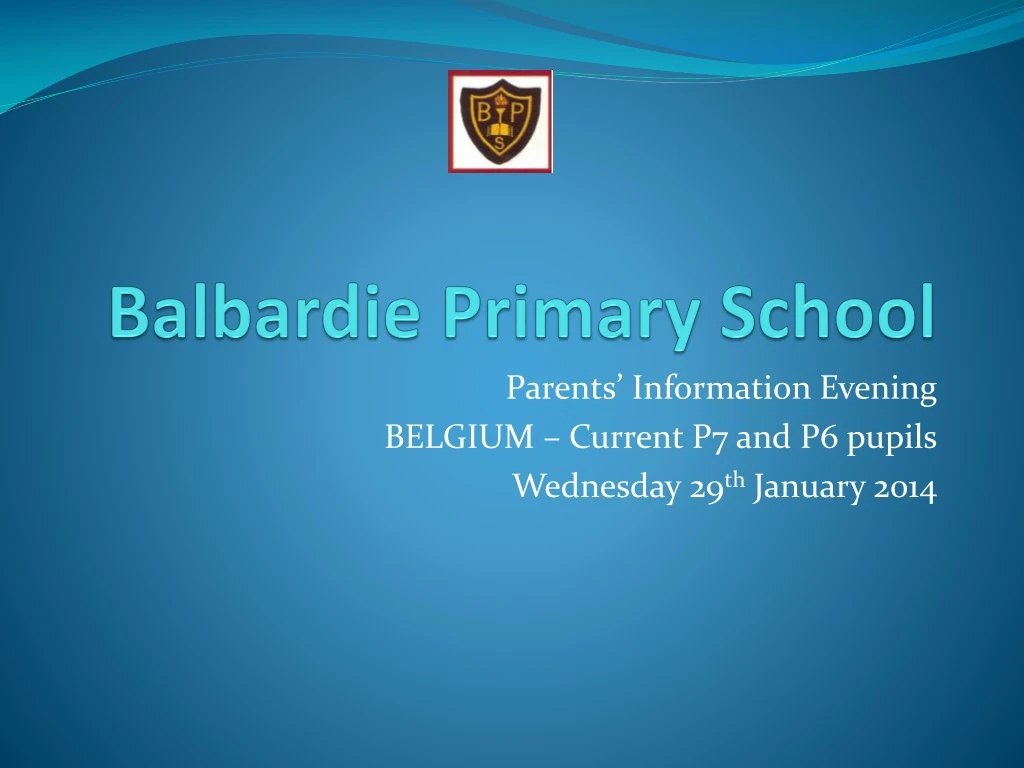 balbardie primary school