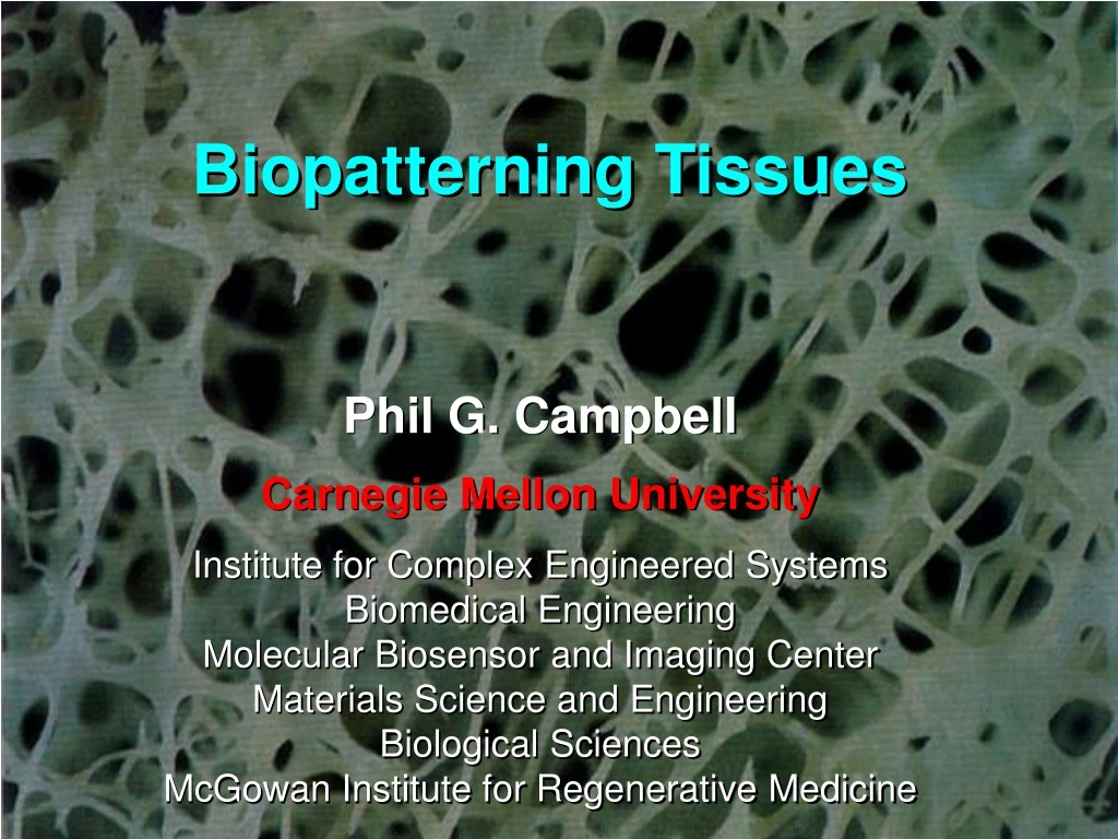biopatterning tissues