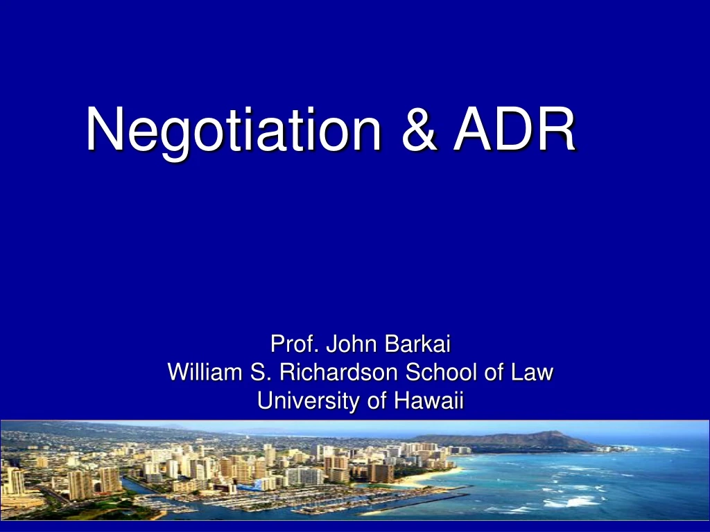 negotiation adr